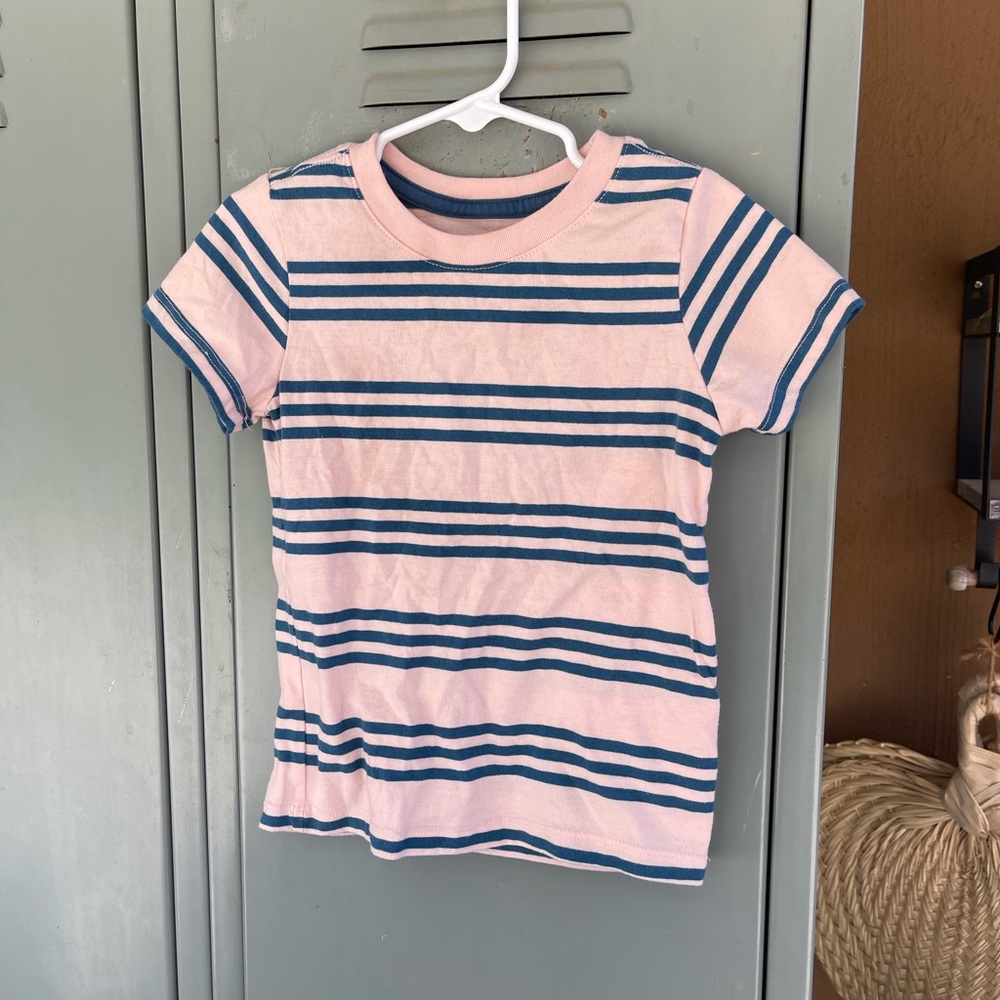 Cat & Jack Pink and Blue Short Sleeve Tee